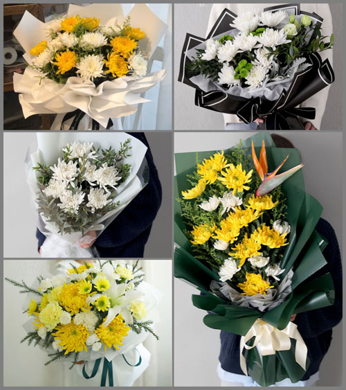 广东河源市连平县忠信镇白事花束代送